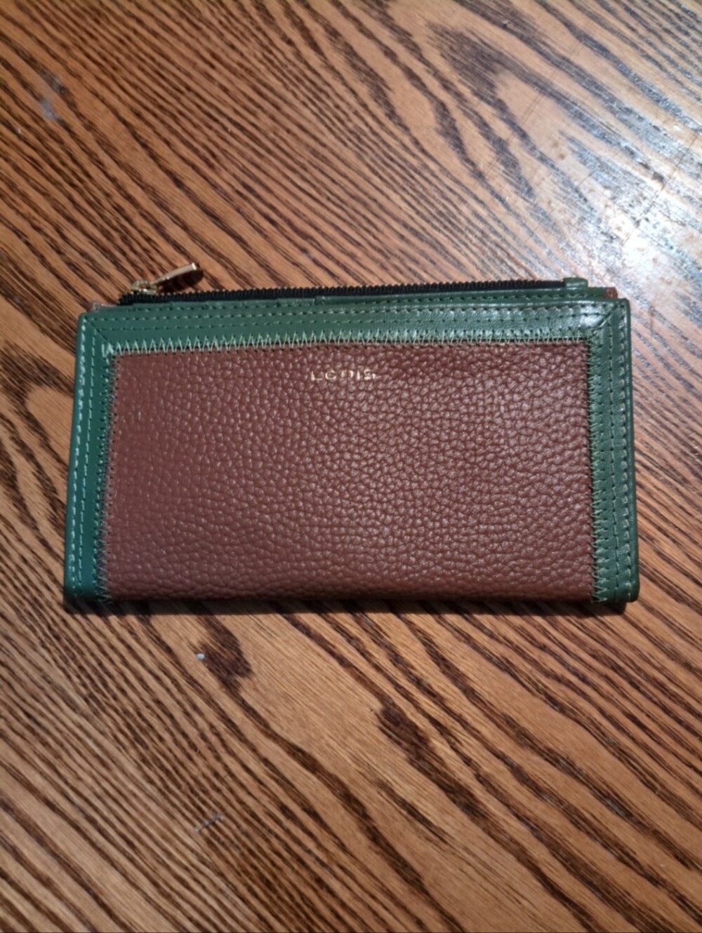 Lodis genuine leather zipper wallet